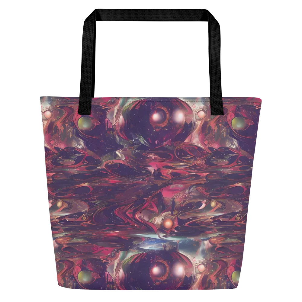Vortex Strands on Large Tote Bag W/ Pocket — Front