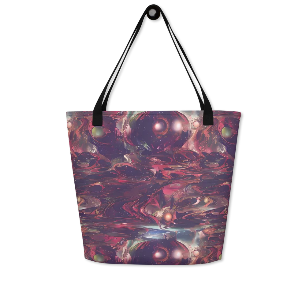 Vortex Strands on Large Tote Bag W/ Pocket — Front