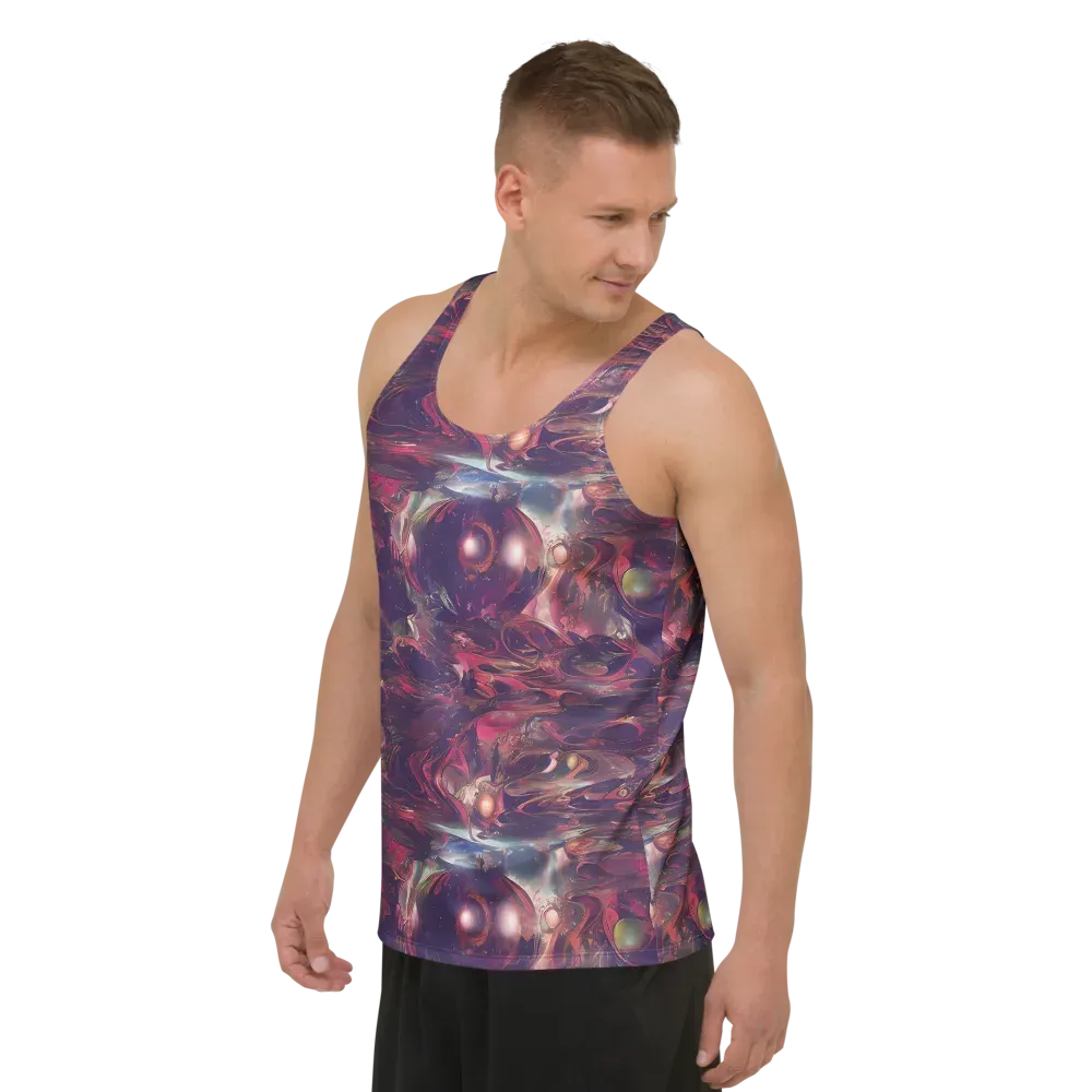 Vortex Strands on Men's Tank Top — Left Front