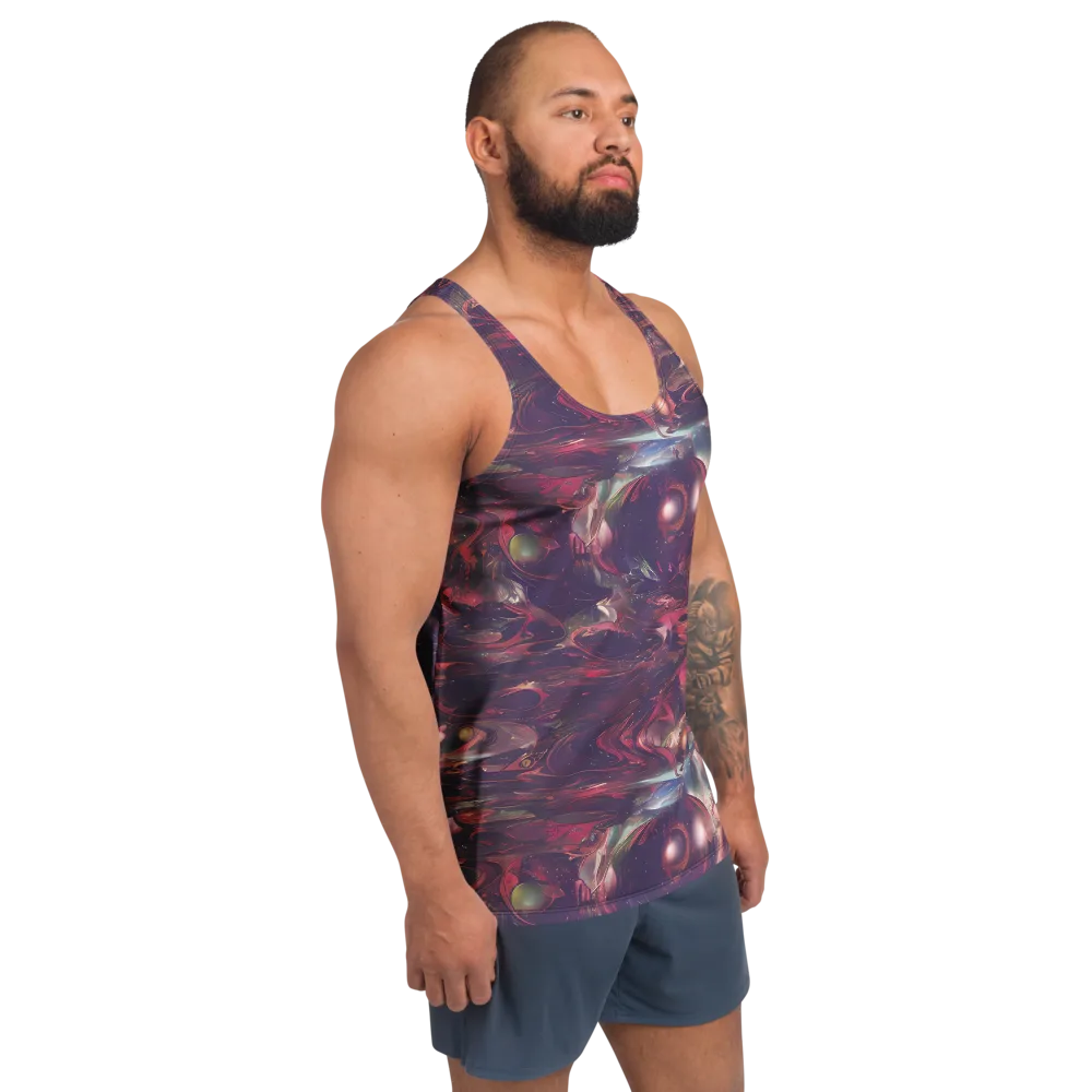 Vortex Strands on Men's Tank Top — Right Front