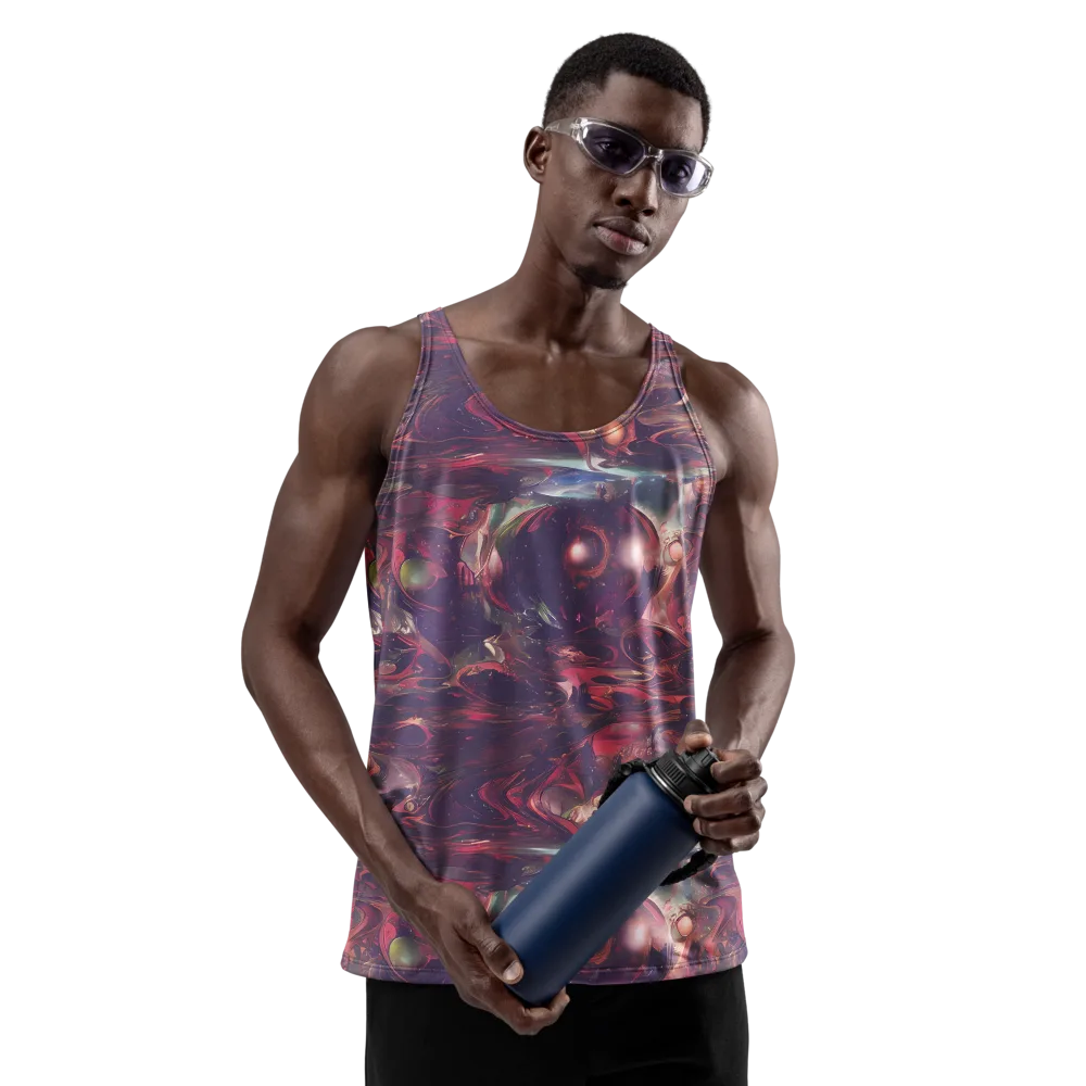 Vortex Strands on Men's Tank Top — Front