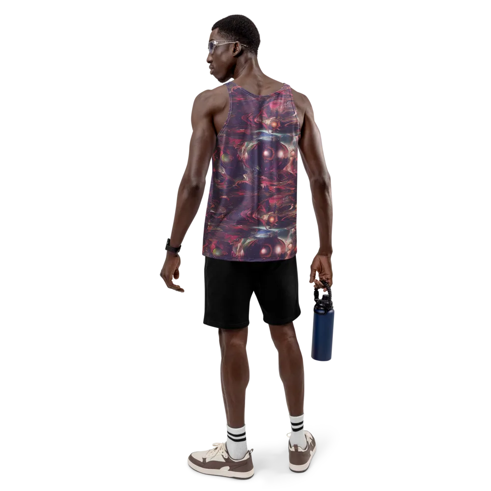 Vortex Strands on Men's Tank Top — Back
