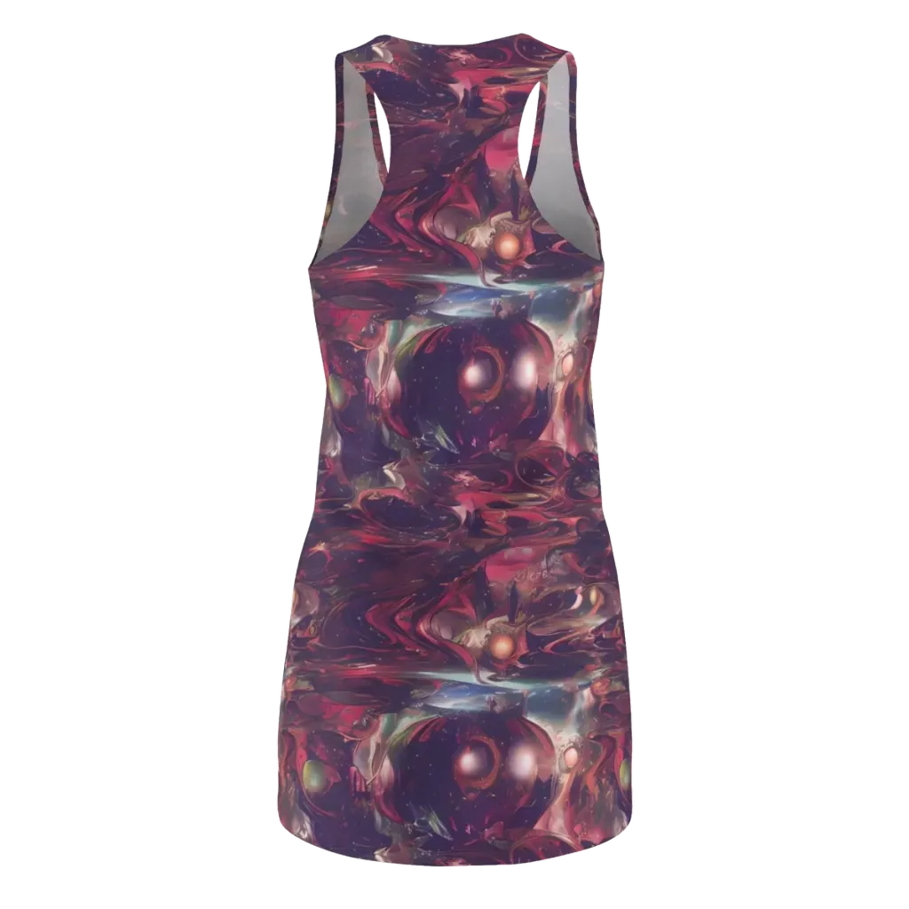 Vortex Strands on Racerback Dress — Back