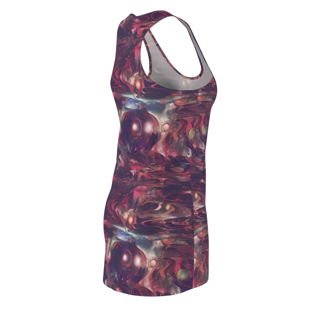 Vortex Strands on Racerback Dress — Back Side