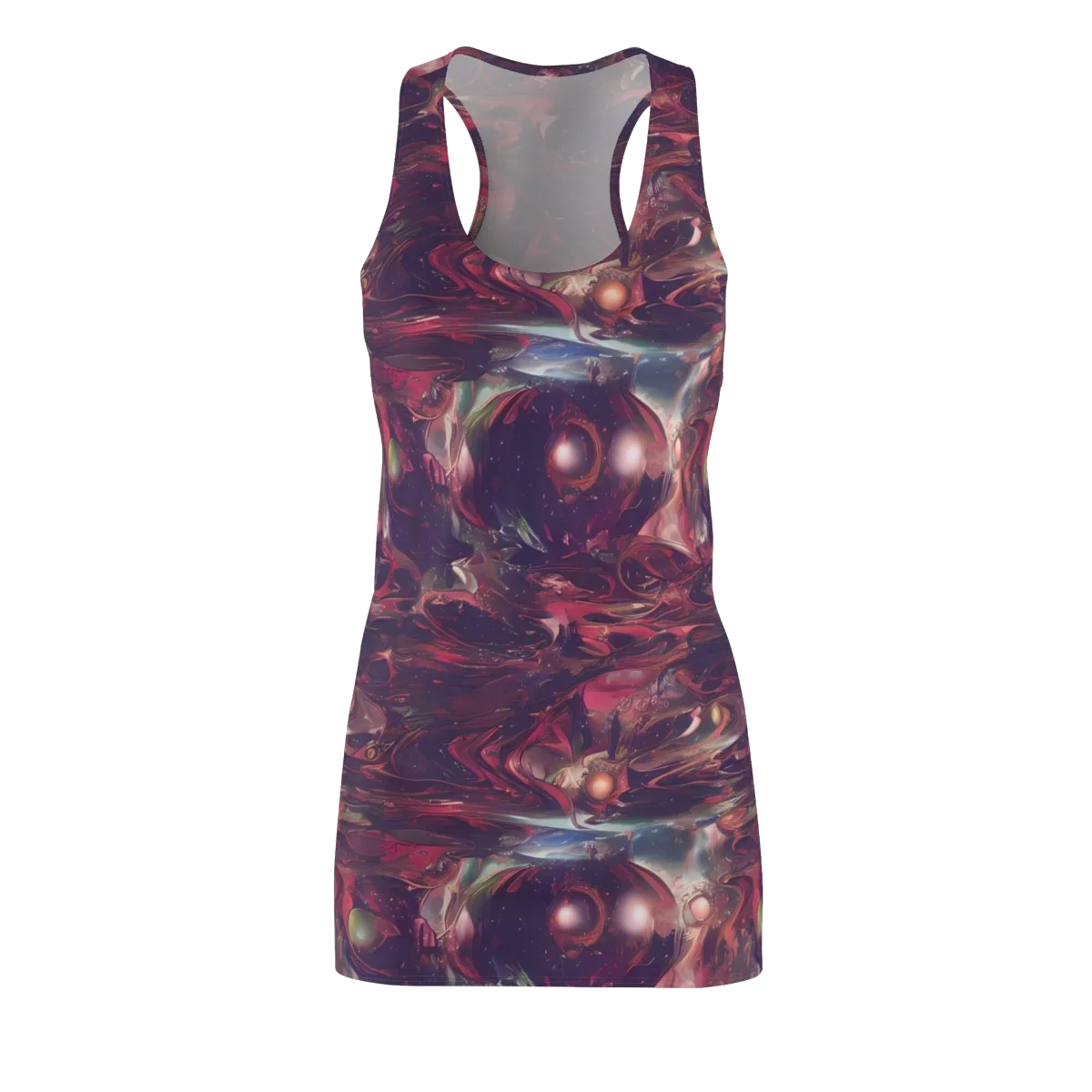Vortex Strands on Racerback Dress — Front