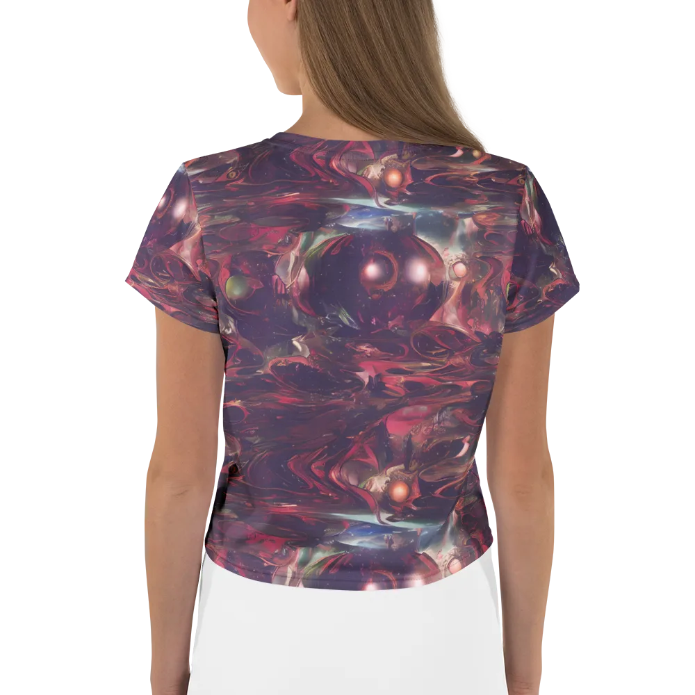 Vortex Strands on Crop Tee — Back