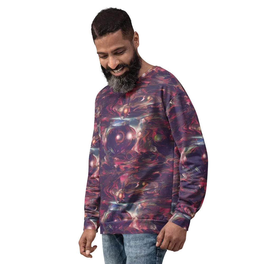 Vortex Strands on Sweatshirt — Left Front