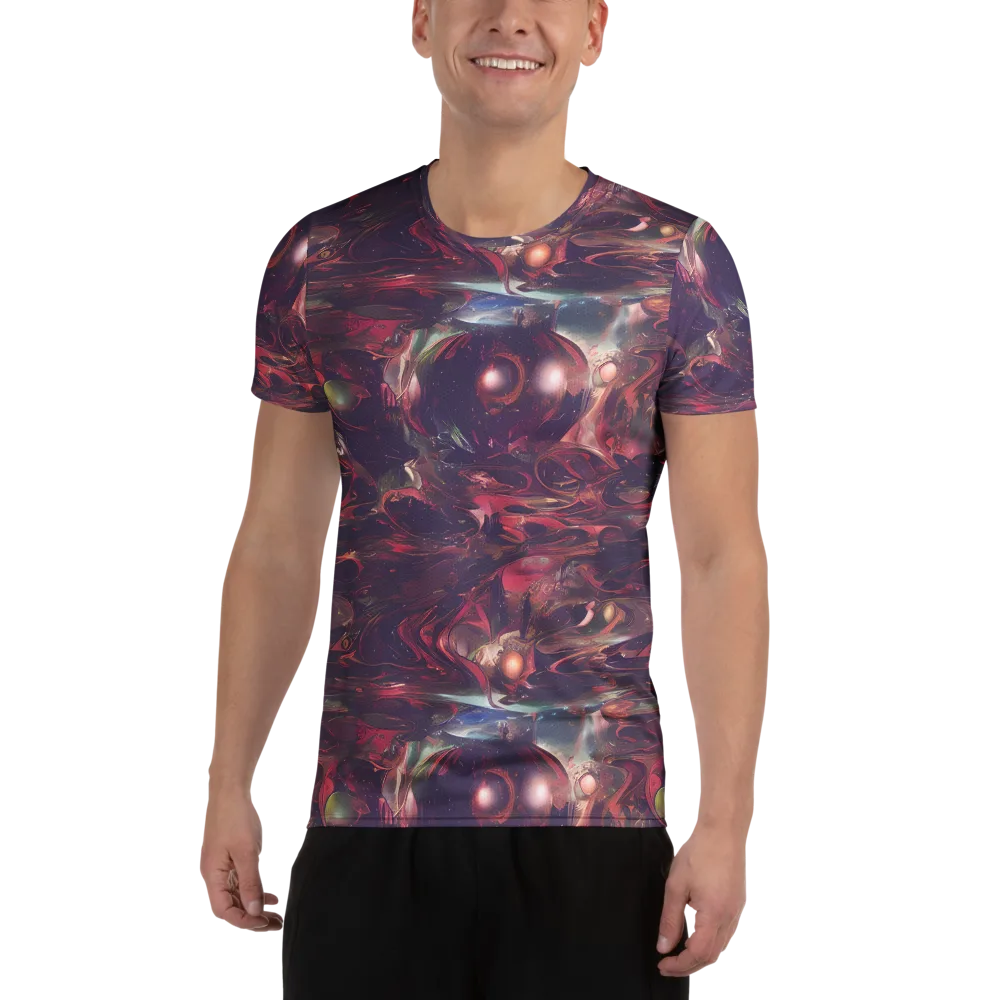Vortex Strands on Men's Athletic T-Shirt — Front