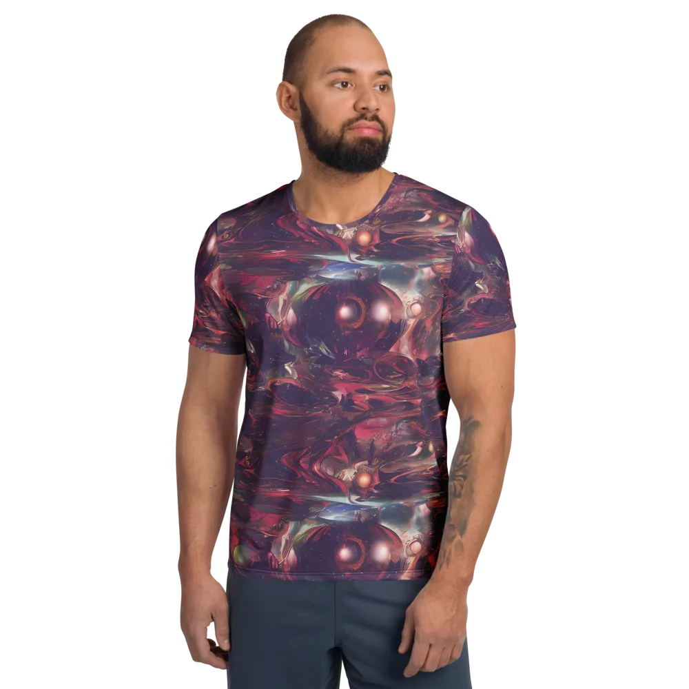 Vortex Strands on Men's Athletic T-Shirt — Front