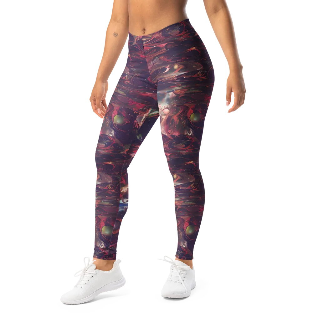 Vortex Strands on Leggings — Left Front