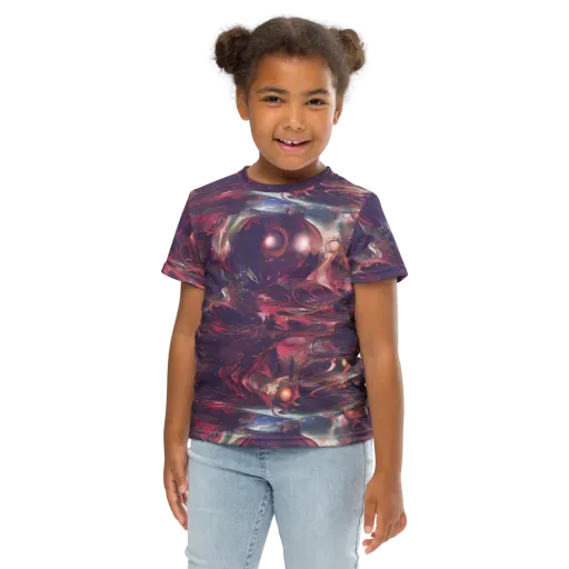Vortex Strands on a Kids Crew Neck T-Shirt