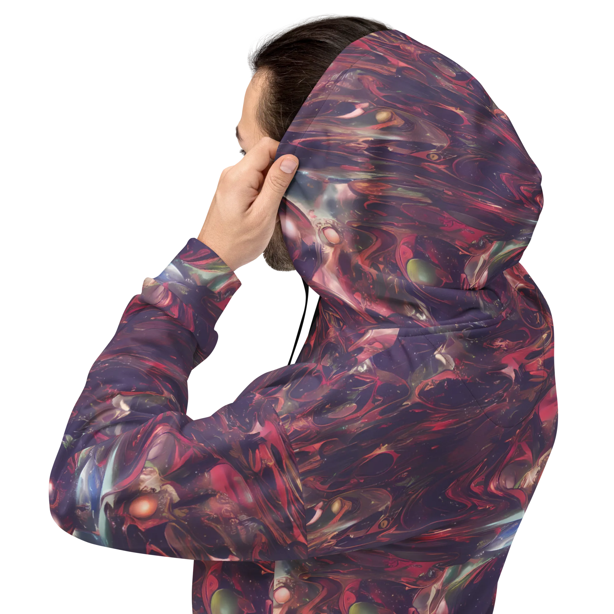 Vortex Strands on Hoodie — Back
