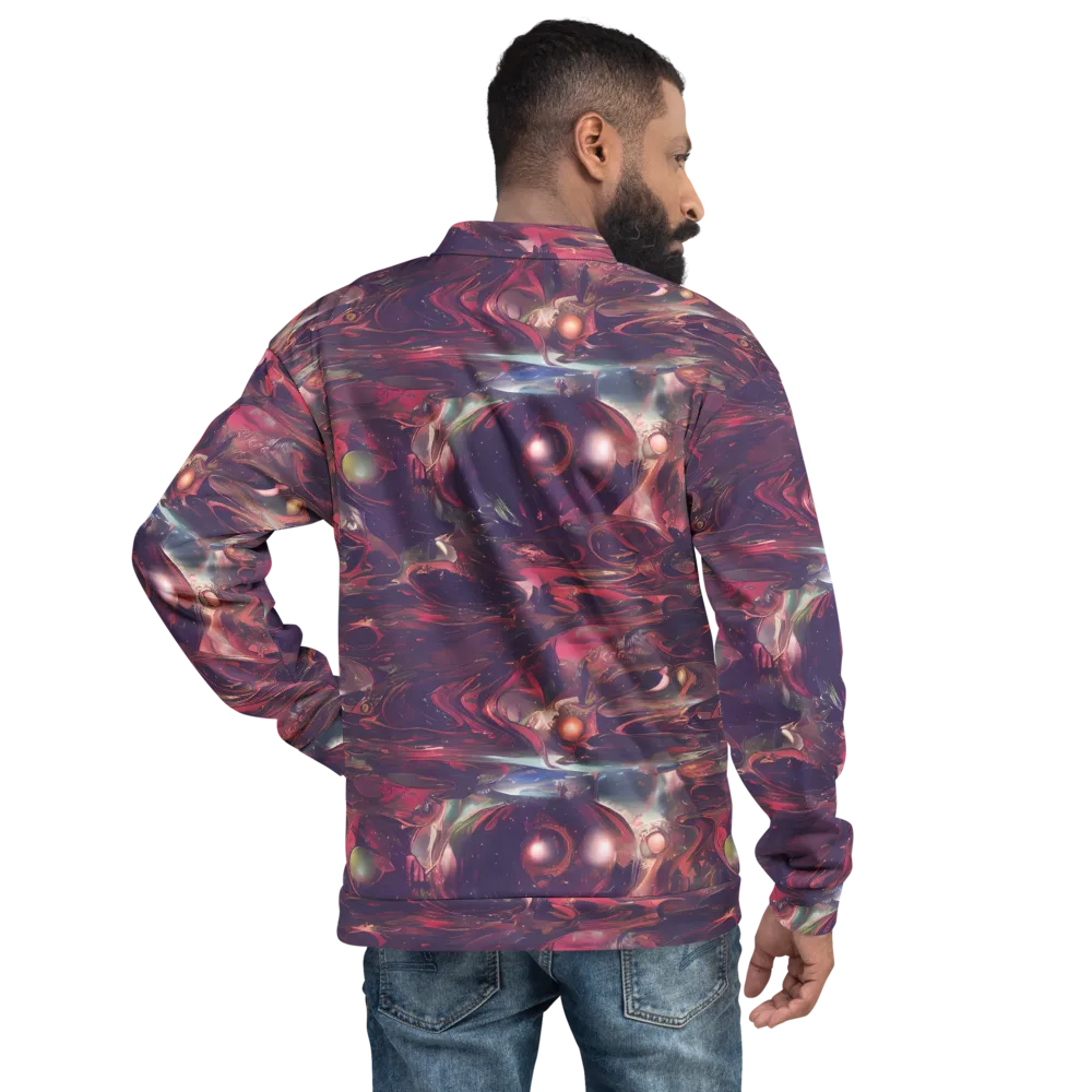 Vortex Strands on Bomber Jacket — Back