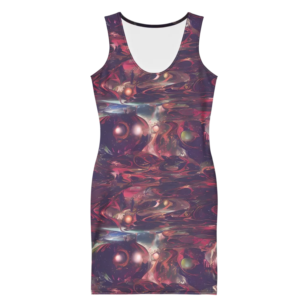 Vortex Strands on Bodycon Dress — Front