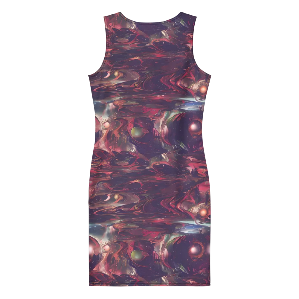 Vortex Strands on Bodycon Dress — Back