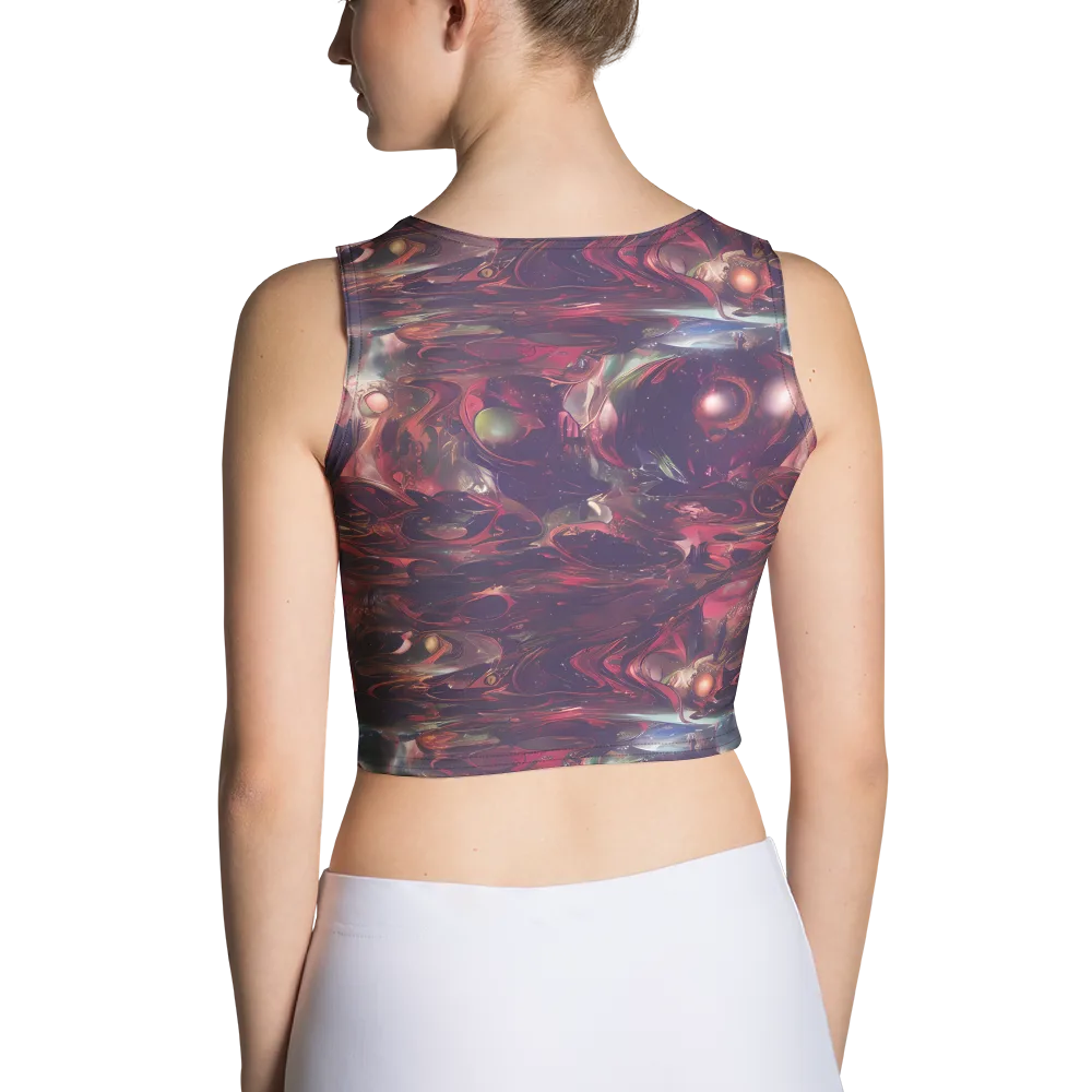Vortex Strands on Crop Top — Back