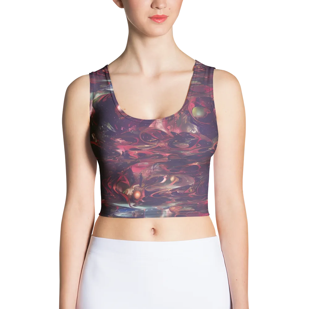 Vortex Strands on Crop Top — Front