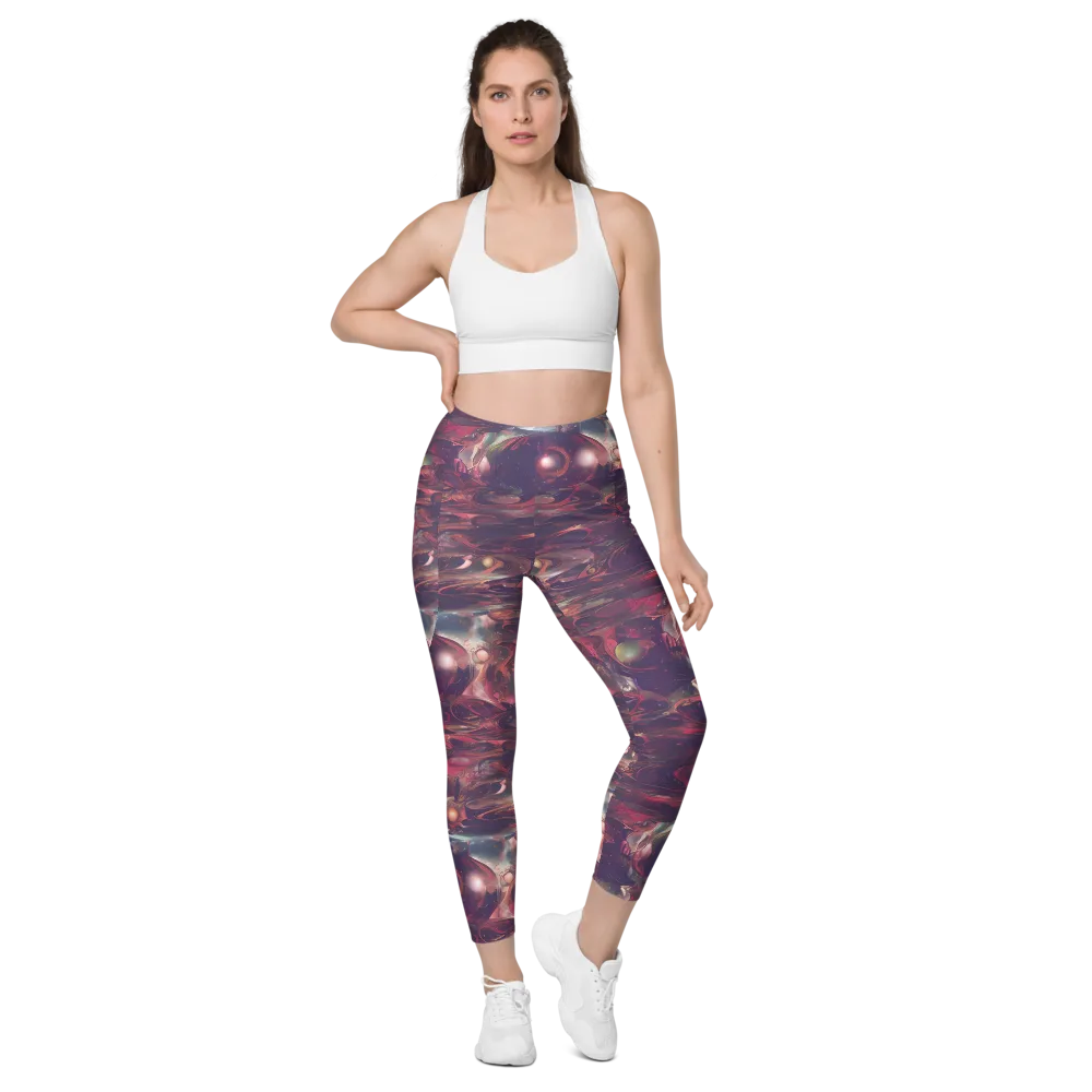 Vortex Strands on Leggings with Pockets — Front