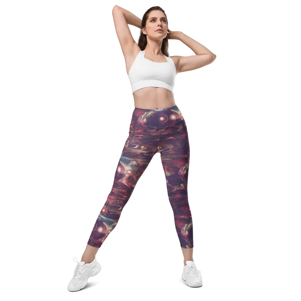 Vortex Strands on Leggings with Pockets — Front