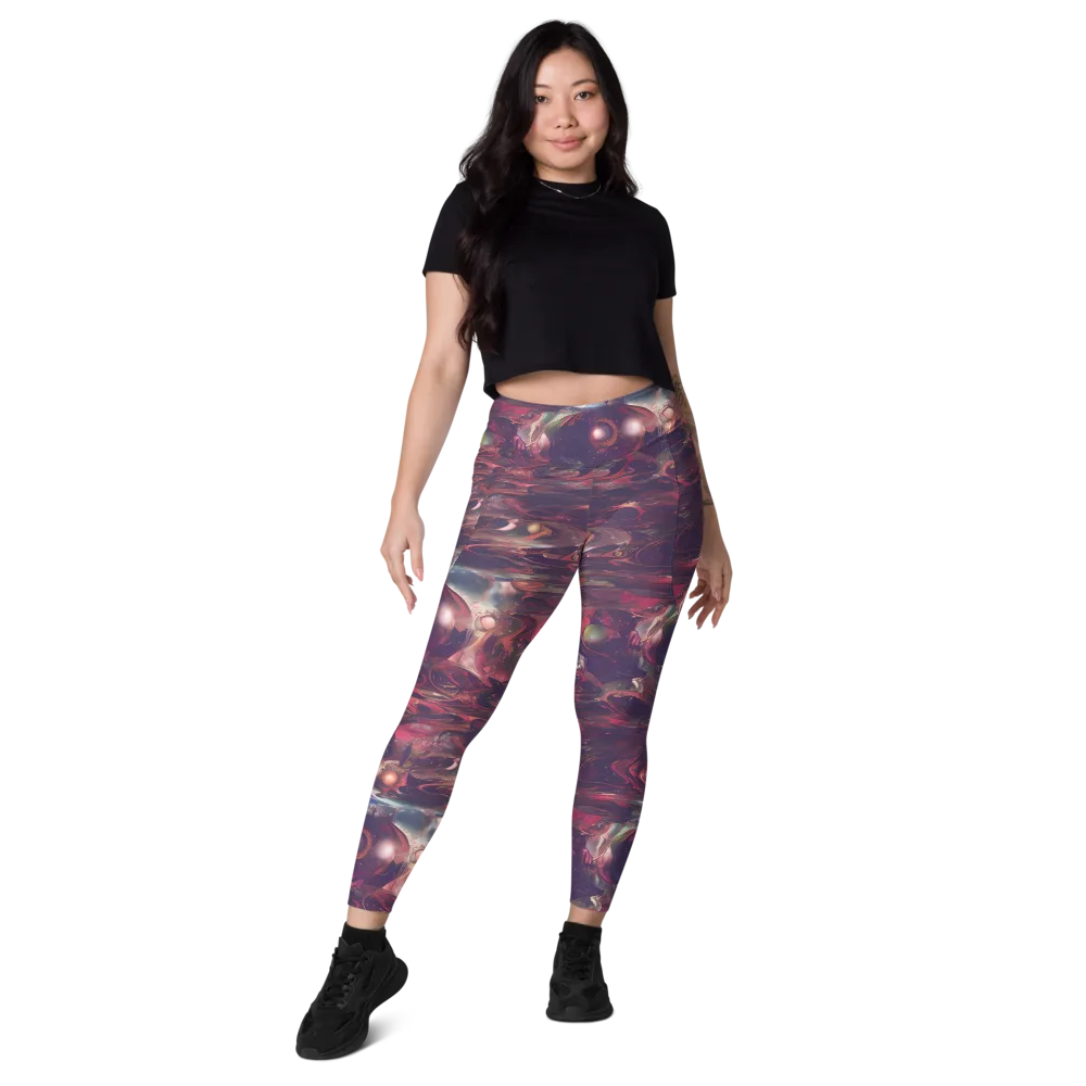 Vortex Strands on Leggings with Pockets — Front