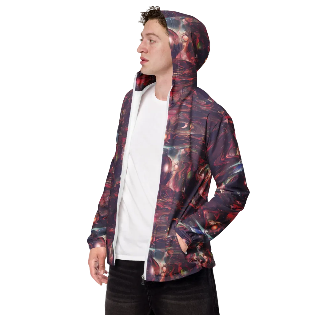 Vortex Strands on Men's Windbreaker — Left Front
