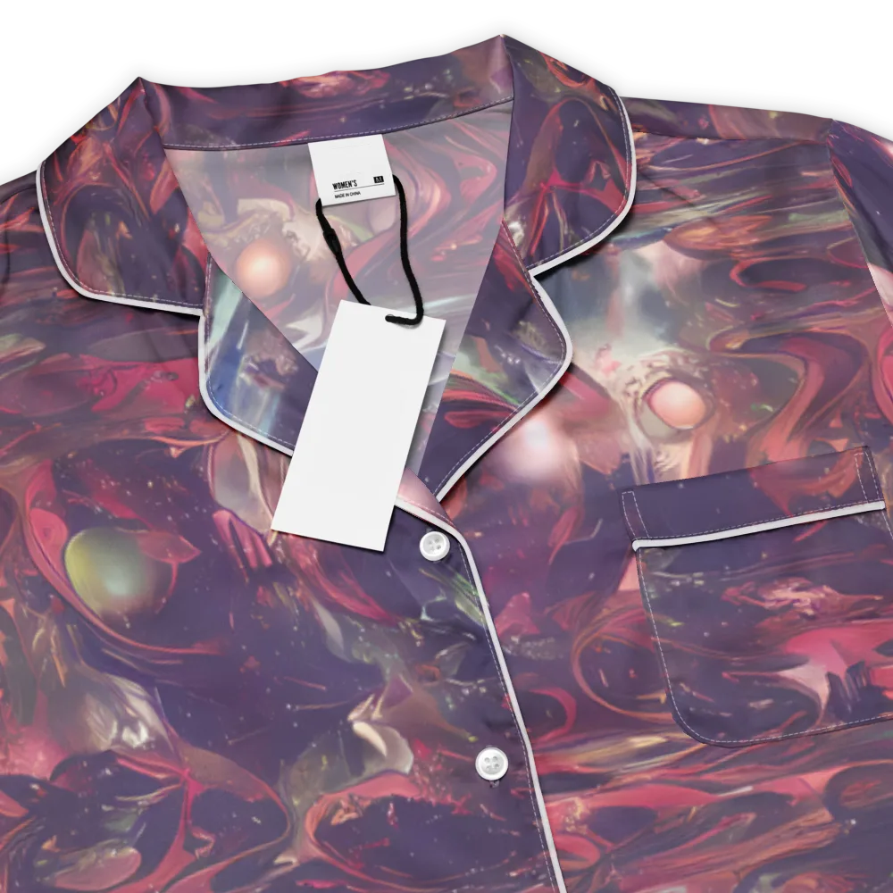 Vortex Strands on Women's Short Sleeve Pajama Top — Product details