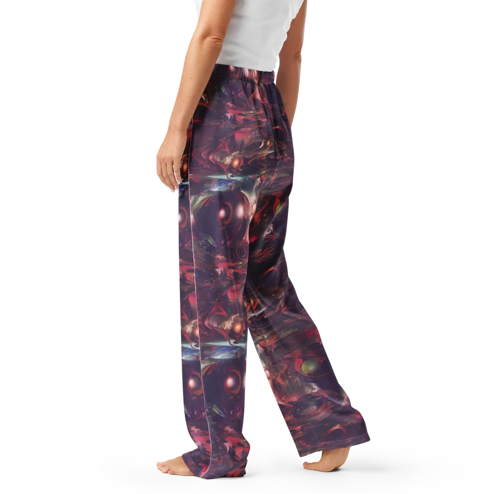 Vortex Strands on Women's Pajama Pants — Left