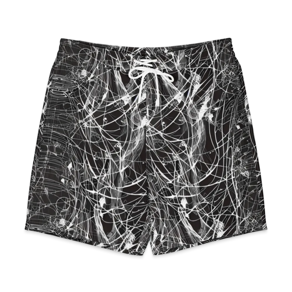 Cyber Lattice on Men's Board Shorts — Front