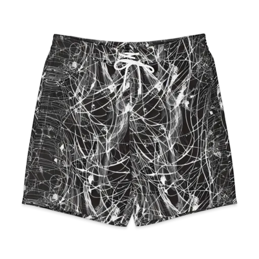 Cyber Lattice on a Men's Board Shorts