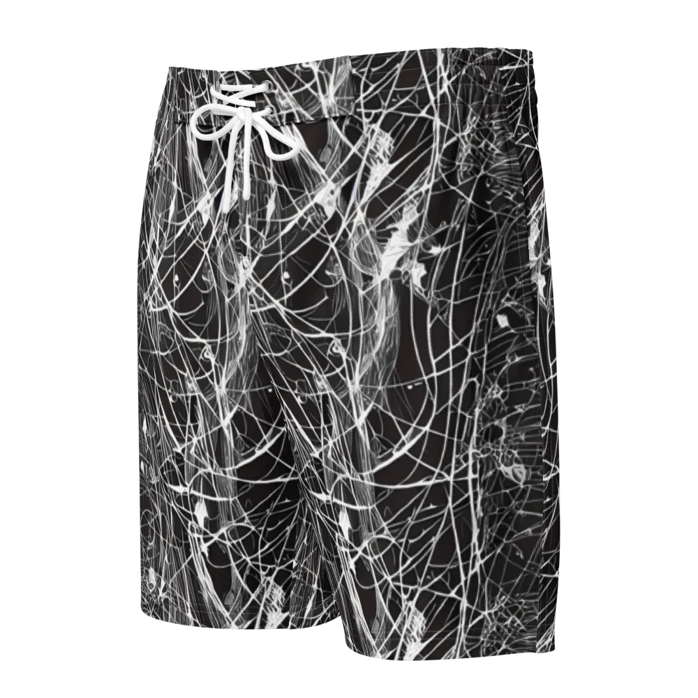 Cyber Lattice on Men's Board Shorts — Front