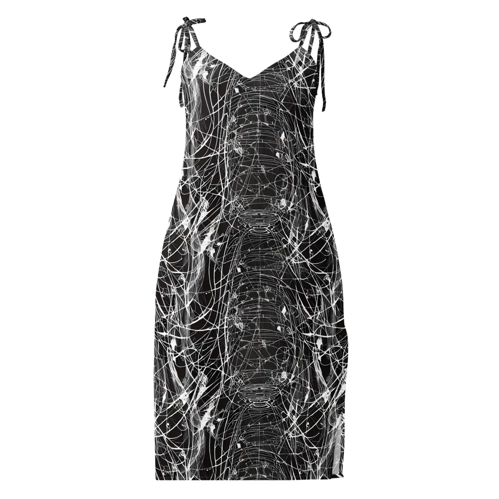 Cyber Lattice on Slip Dress — Front