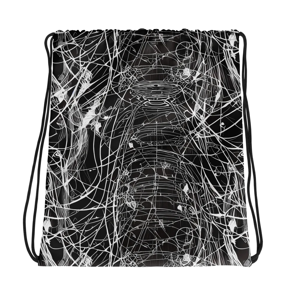 Cyber Lattice on Drawstring Bag — Photo