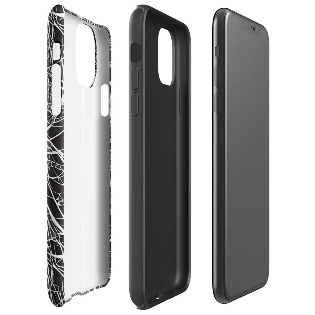 Cyber Lattice on Tough Case for iPhone® — Right