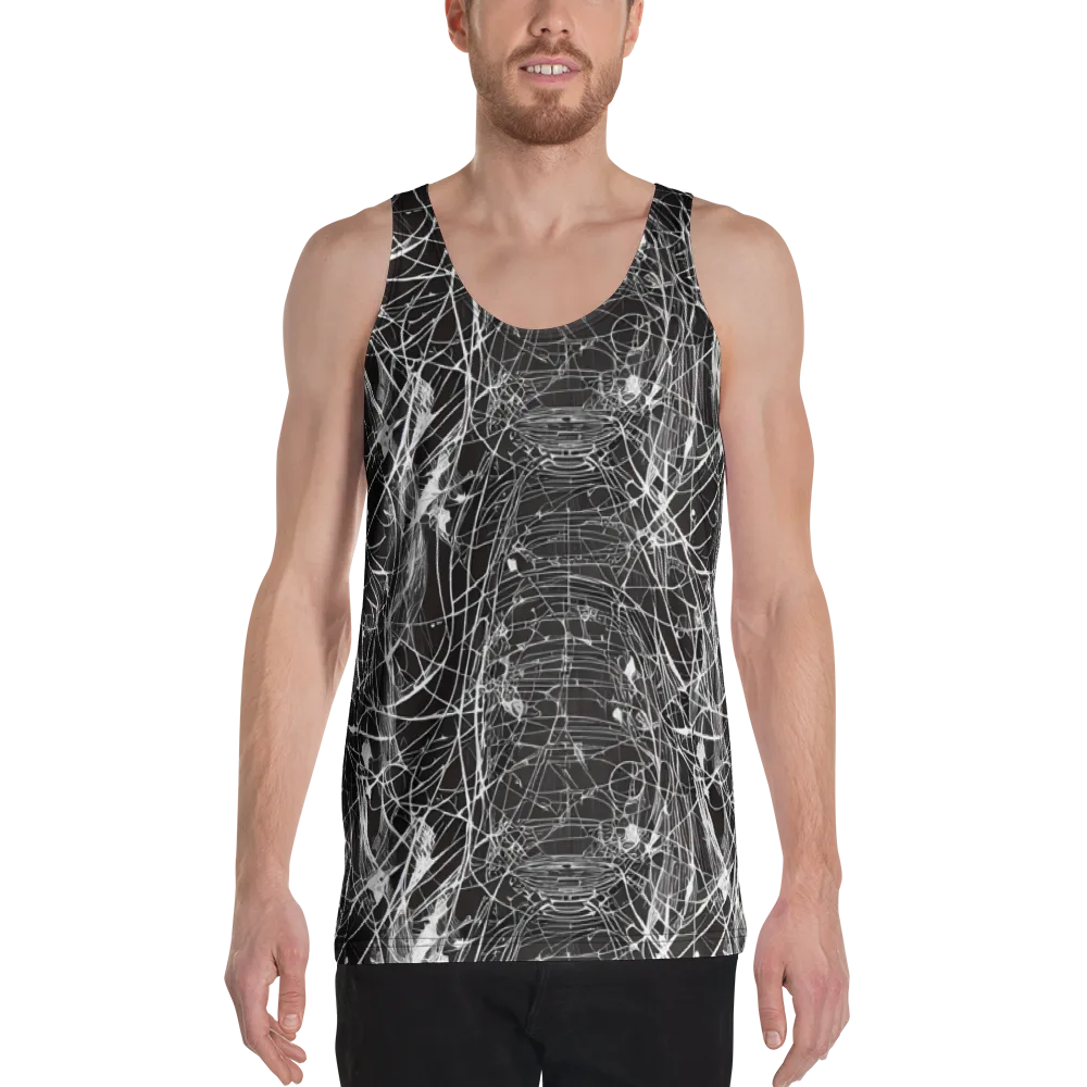 Cyber Lattice on Men's Tank Top — Front