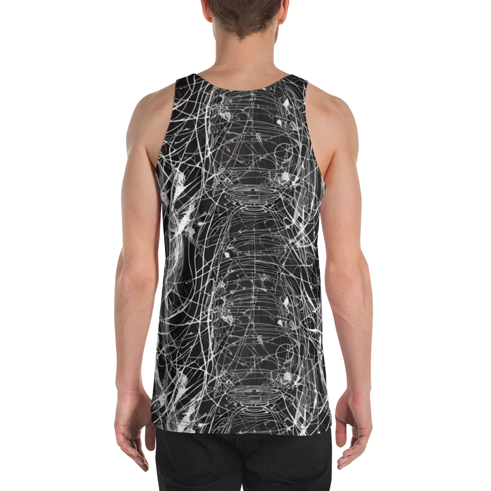 Cyber Lattice on Men's Tank Top — Back