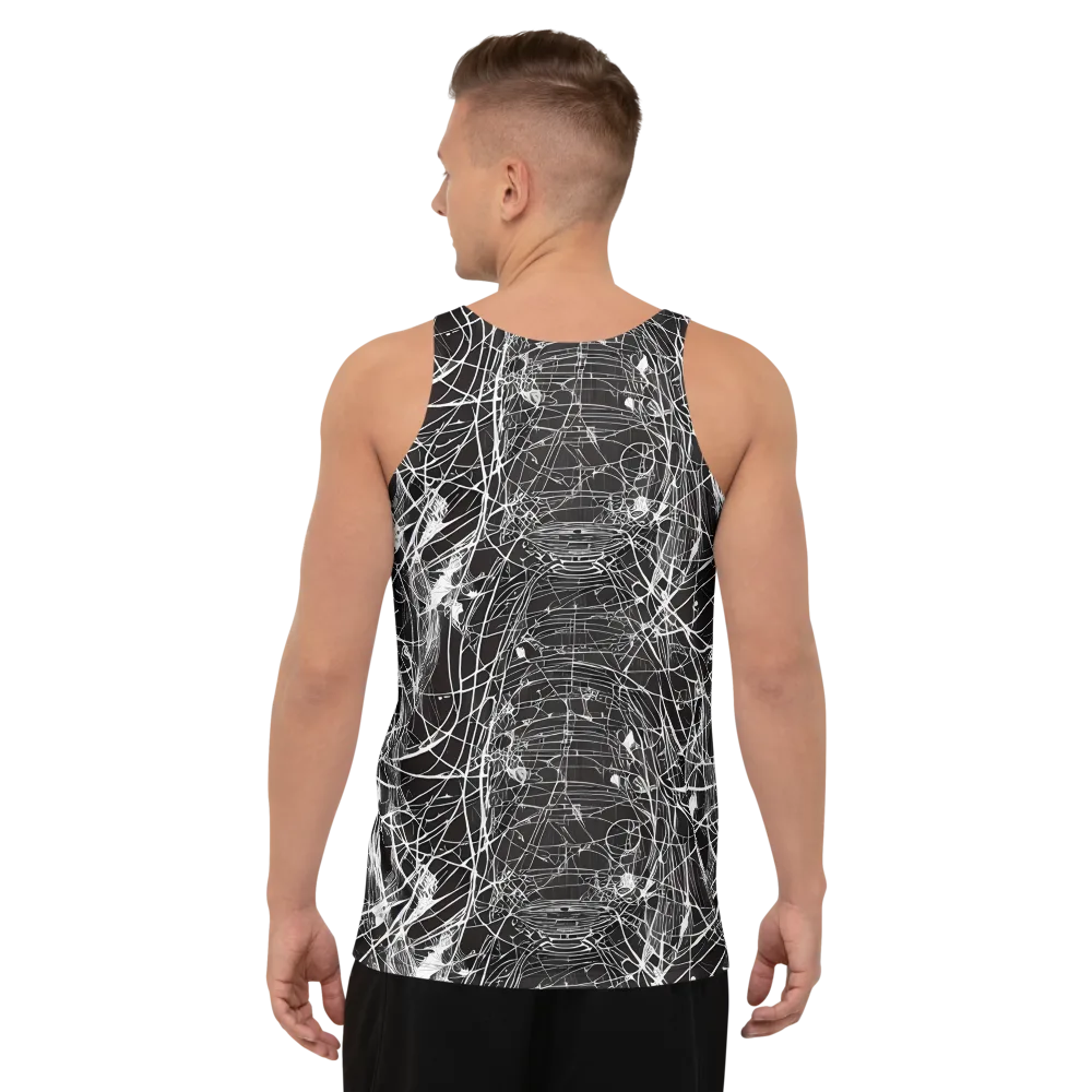 Cyber Lattice on Men's Tank Top — Back