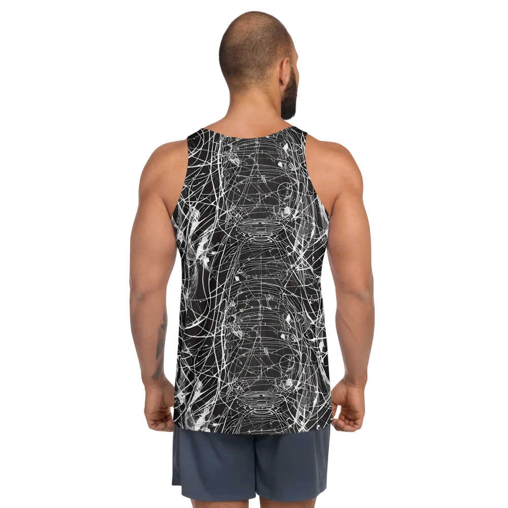Cyber Lattice on Men's Tank Top — Back