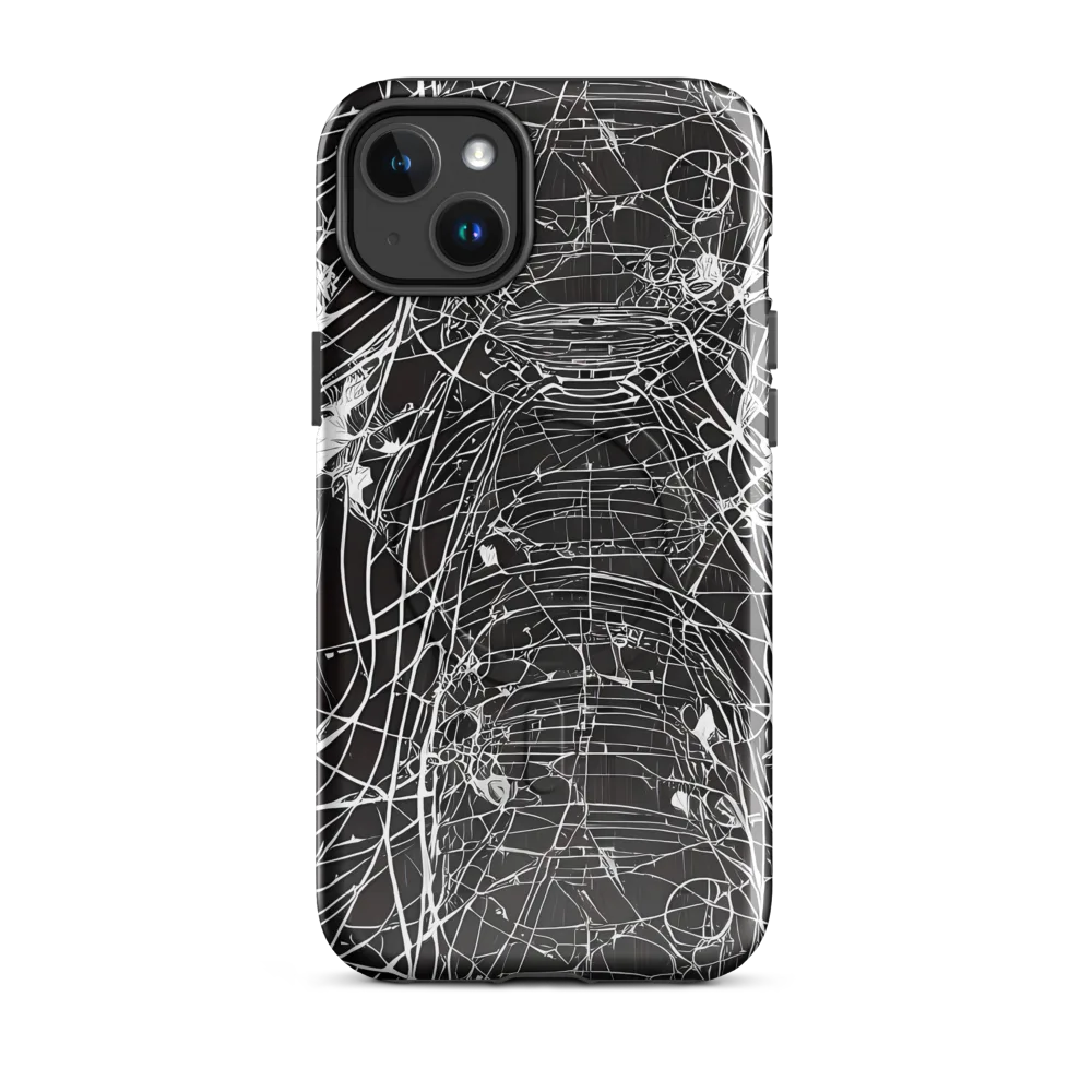 Cyber Lattice on MagSafe Tough Case for iPhone® — Front