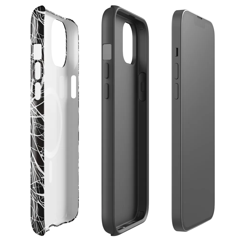 Cyber Lattice on MagSafe Tough Case for iPhone® — Front
