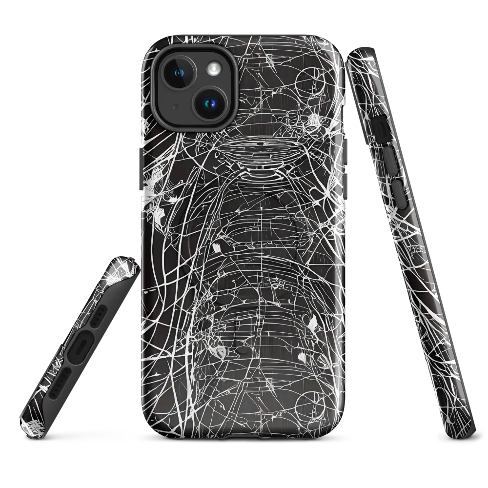 Cyber Lattice on MagSafe Tough Case for iPhone® — Front