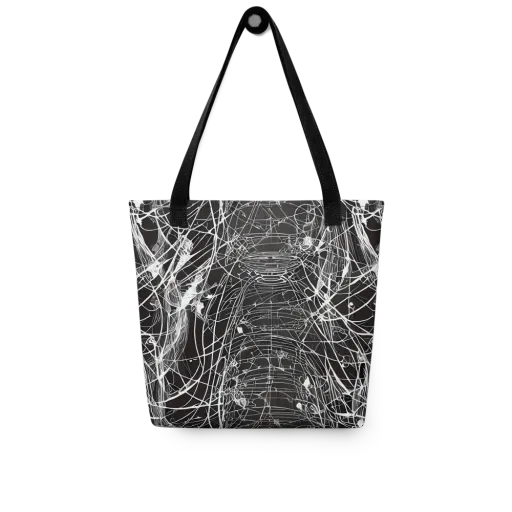 Cyber Lattice on a Tote Bag