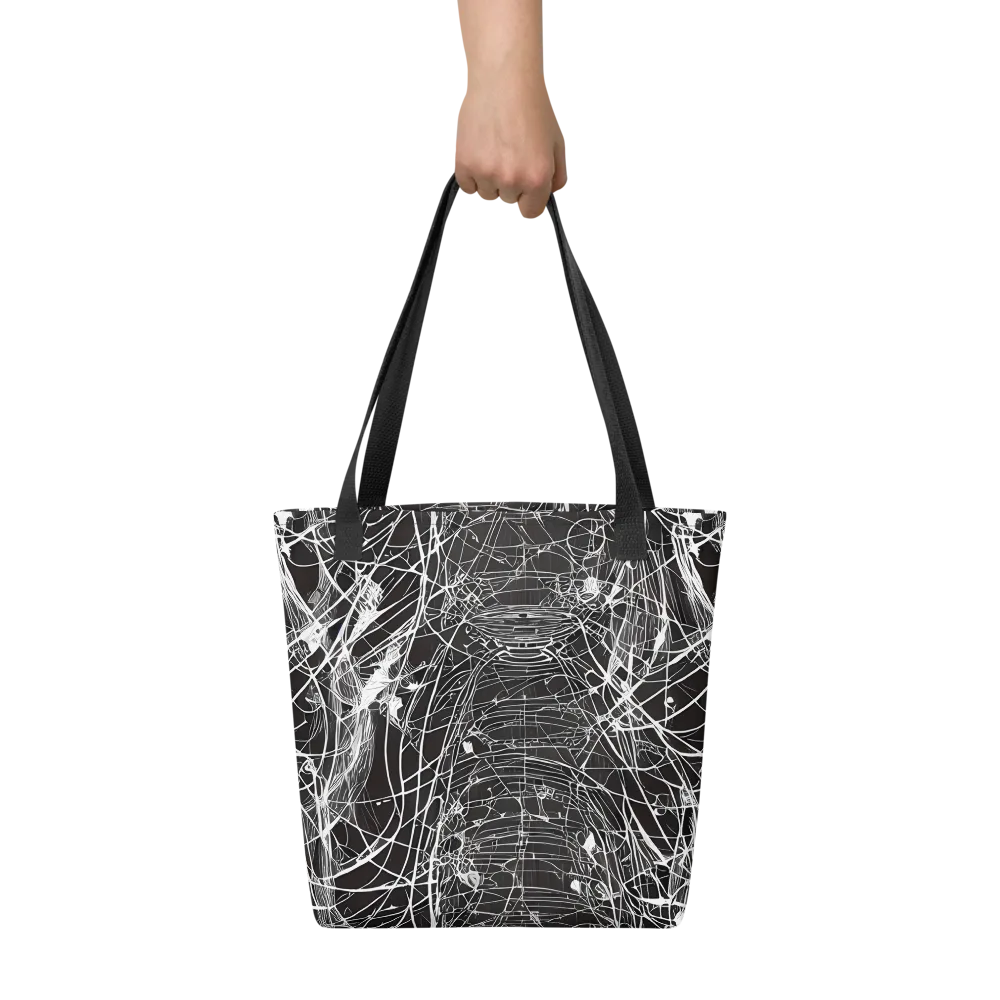 Cyber Lattice on Tote Bag — Front