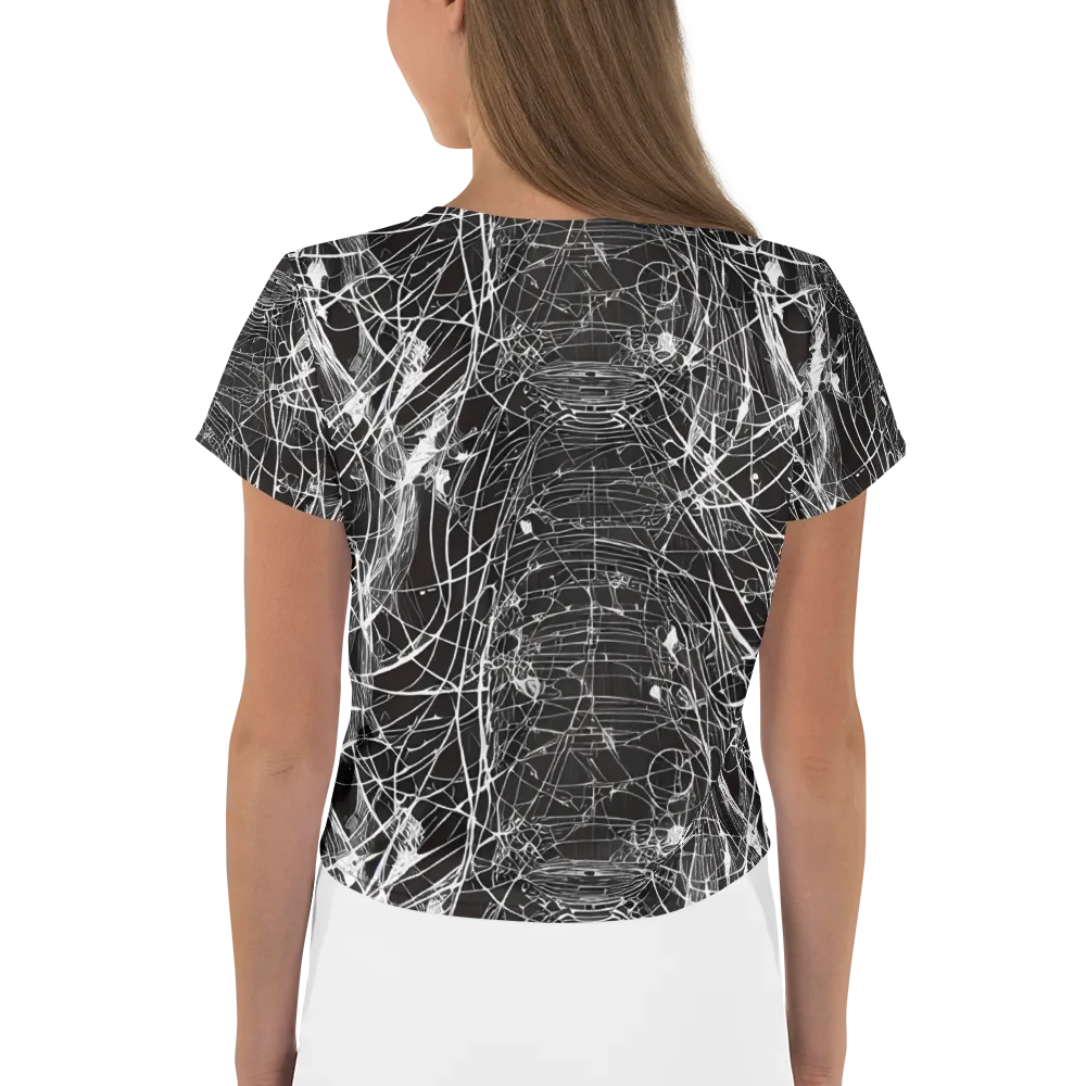 Cyber Lattice on Crop Tee — Back