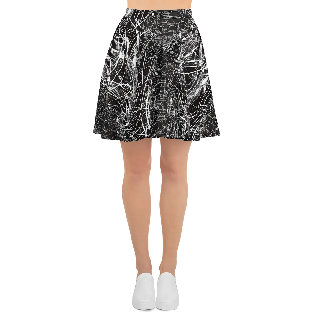 Cyber Lattice on Skater Skirt — Front