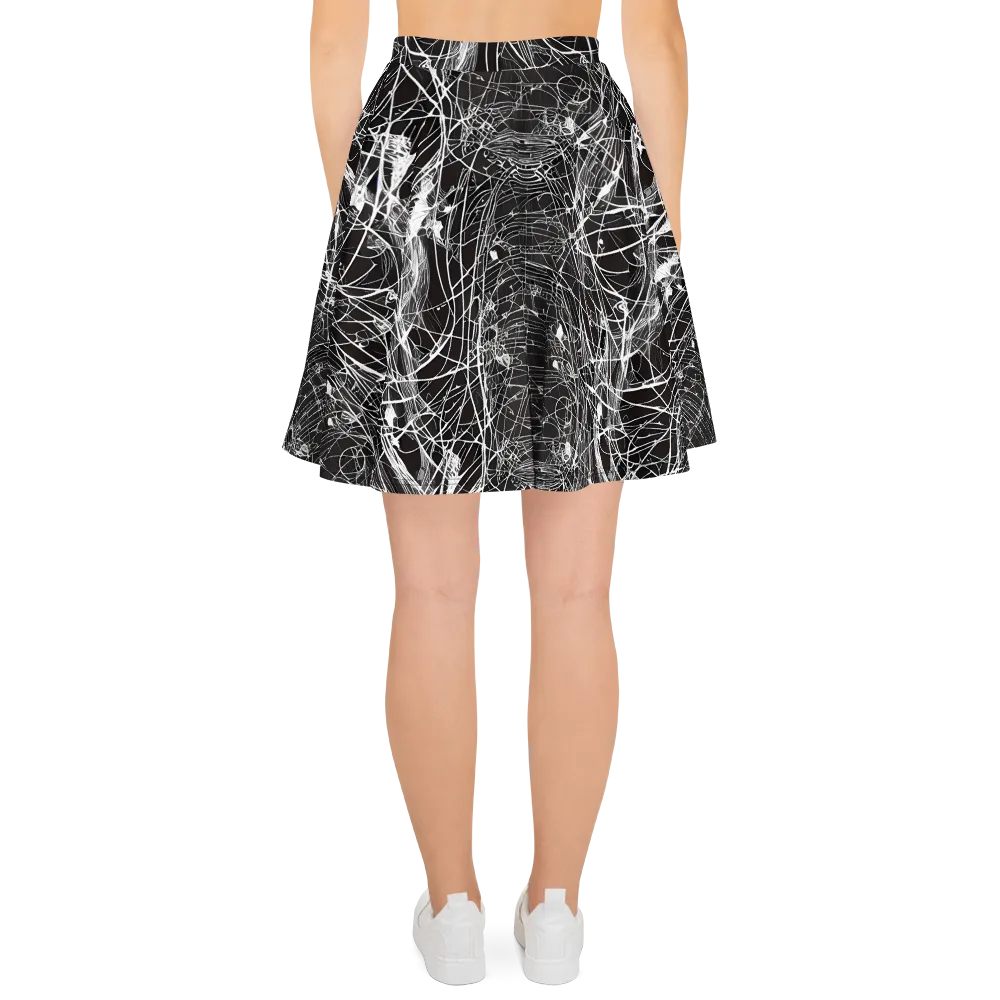 Cyber Lattice on Skater Skirt — Back