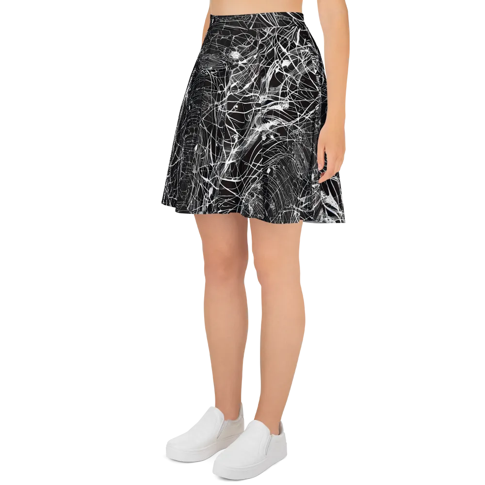 Cyber Lattice on Skater Skirt — Left
