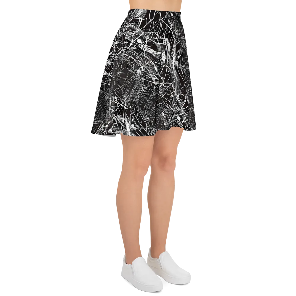 Cyber Lattice on Skater Skirt — Right