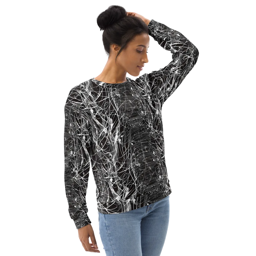 Cyber Lattice on Sweatshirt — Right Front