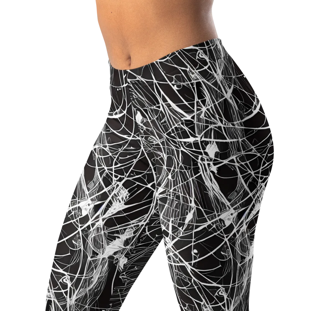 Cyber Lattice on Leggings — Left Front