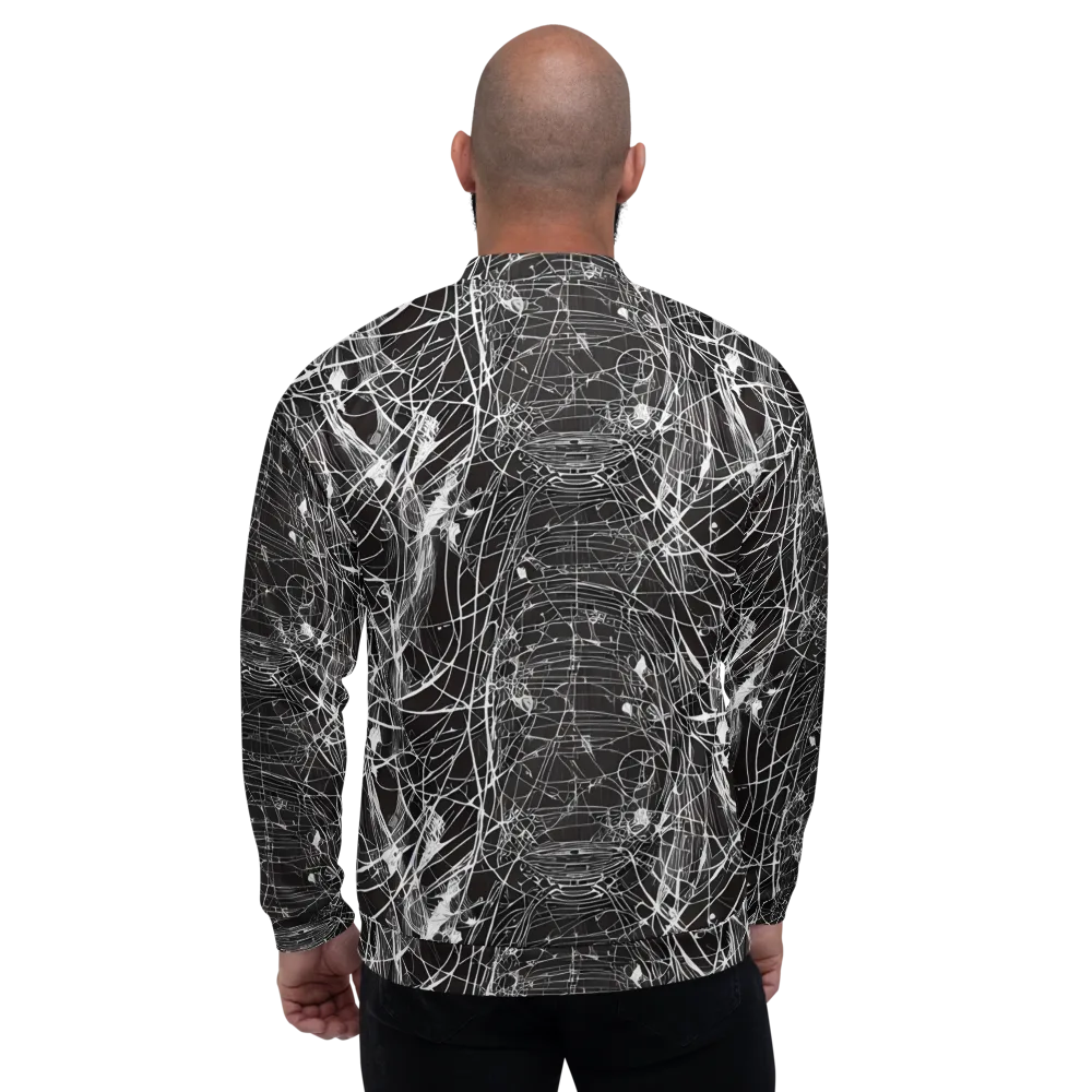Cyber Lattice on Bomber Jacket — Back